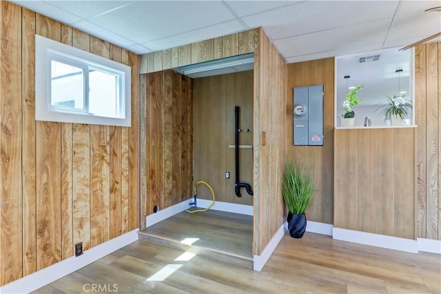 10612 Ketch Ave, Garden Grove, CA 92843 - empty room featuring wood finished floors and wooden walls