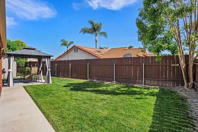 4616 Arrowhead Ct, Oceanside, CA 92056 - view of yard with a gazebo and a patio