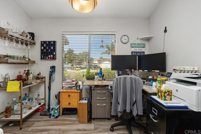 4616 Arrowhead Ct, Oceanside, CA 92056 - home office featuring light wood-style flooring
