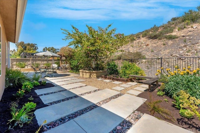 view of patio / terrace featuring a fenced backyard