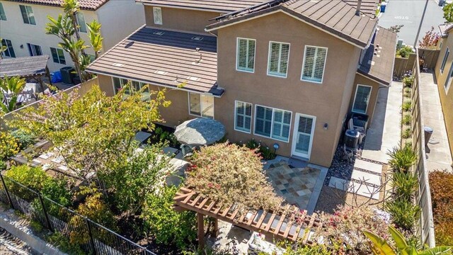 view from above of property