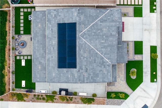 view from above of property