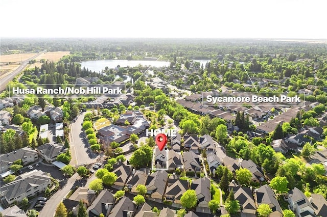 121 Wawona Pl, Chico, CA 95928 - aerial perspective of suburban area with a nearby body of water