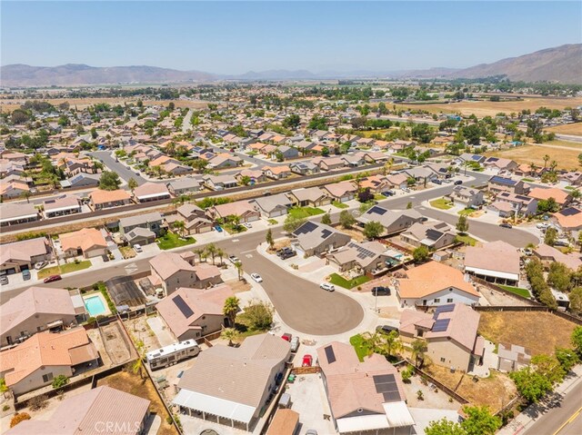 126 Schooner Ct, San Jacinto, CA 92583 - aerial perspective of suburban area featuring mountains