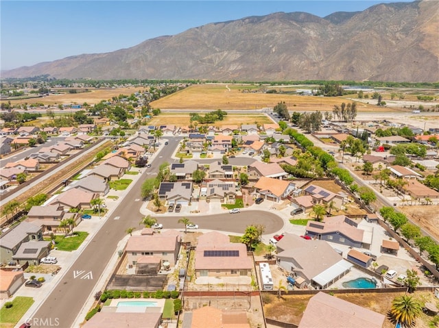 126 Schooner Ct, San Jacinto, CA 92583 - aerial view of residential area featuring a mountain backdrop
