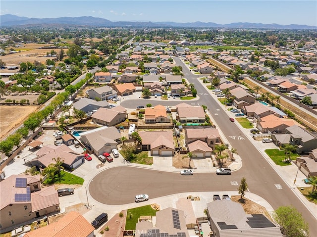 126 Schooner Ct, San Jacinto, CA 92583 - aerial perspective of suburban area featuring a mountain backdrop