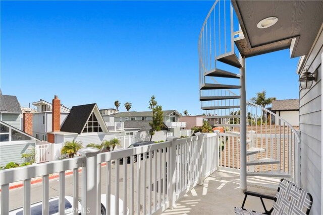 315 Lugonia St, Newport Beach, CA 92663 - balcony with stairs and a residential view