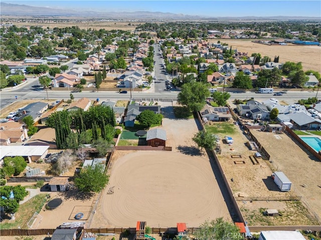 5136 W W Ave L8, Lancaster, CA 93536 - aerial view of residential area featuring a mountain backdrop