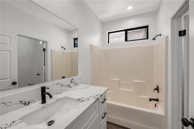 47432 Bahama Ct, Indio, CA 92201 - bathroom with tub / shower combination and vanity