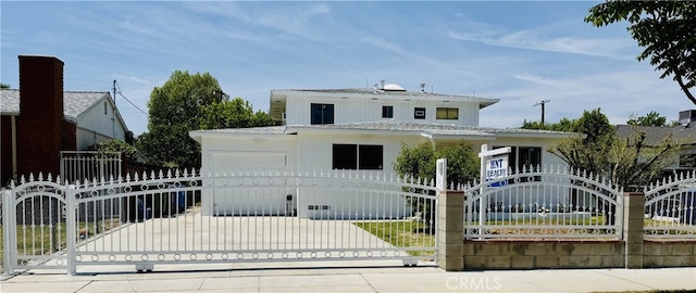 7019 Chimineas Ave, Reseda, CA 91335 - view of front of house with an attached garage and a gate