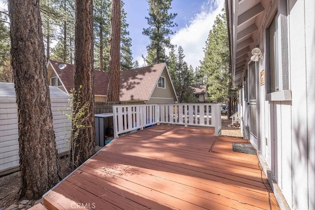 2032 Cedar Pine Ln, Big Bear City, CA 92314 - view of wooden terrace