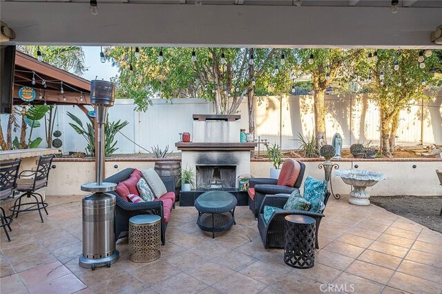 1704 Pass And Covina Rd, West Covina, CA 91792 - view of patio / terrace featuring fence and outdoor lounge area