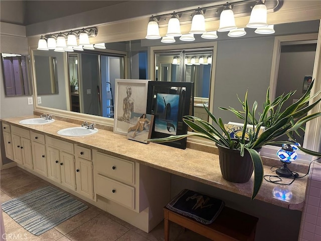 34300 Lantern Bay Dr Unit 41, Dana Point, CA 92629 - full bathroom featuring tile patterned flooring and double vanity