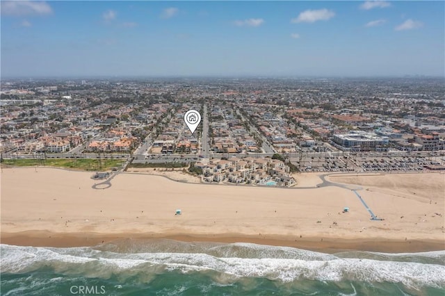 125 8th St, Huntington Beach, CA 92648 - aerial perspective of suburban area featuring expansive coastline