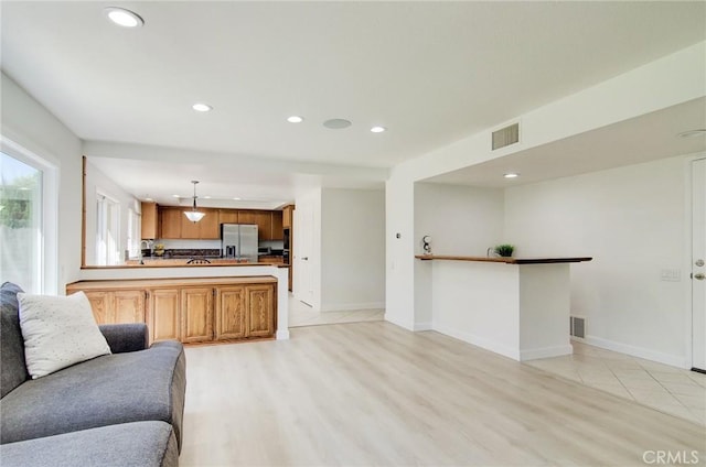 22492 Eloise Dr, Lake Forest, CA 92630 - living room featuring recessed lighting, light wood-type flooring, and baseboards
