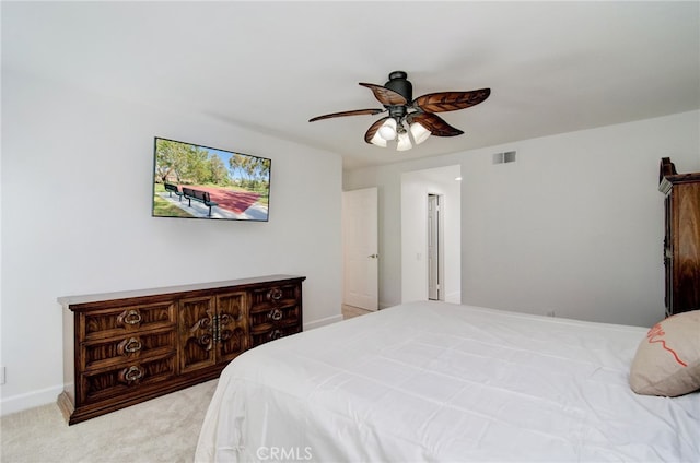 22492 Eloise Dr, Lake Forest, CA 92630 - bedroom featuring light colored carpet, baseboards, and a ceiling fan