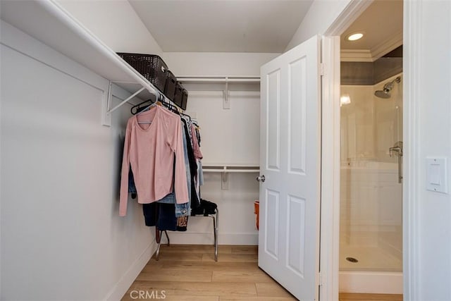 86 Canyoncrest, Irvine, CA 92603 - walk in closet with light wood-style floors
