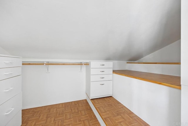 1707 Willowhaven Rd, Encinitas, CA 92024 - spacious closet featuring vaulted ceiling