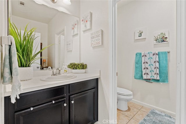 5801 S Moonstone Peak Dr, Bakersfield, CA 93313 - bathroom featuring vanity and tile patterned flooring
