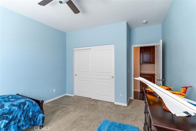 28465 Port Cv, Menifee, CA 92585 - carpeted bedroom with a closet and ceiling fan