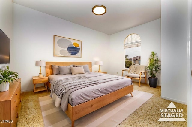 23839 Rio Ranch Way, Valencia, CA 91354 - bedroom featuring baseboards and light colored carpet