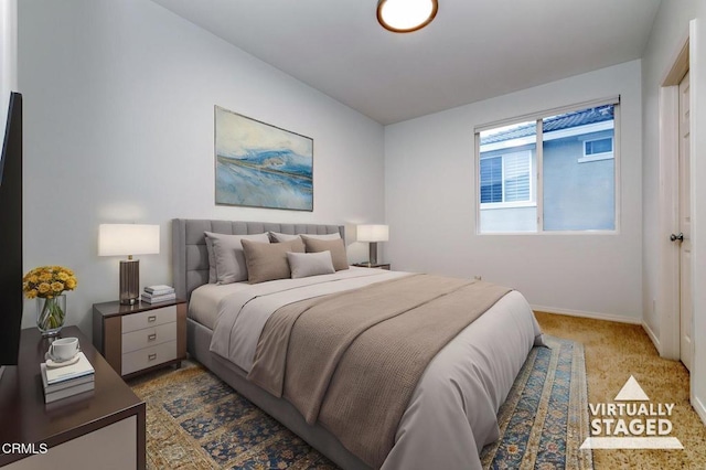 23839 Rio Ranch Way, Valencia, CA 91354 - bedroom with baseboards and carpet floors