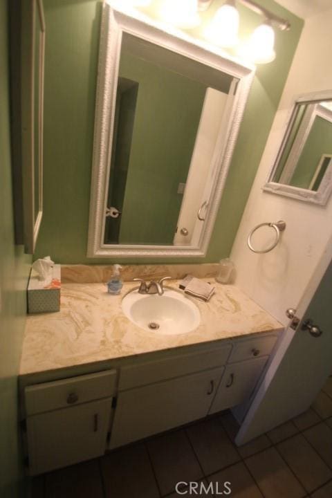 19555 Chadway St, Canyon Country, CA 91351 - bathroom with tile patterned flooring and vanity