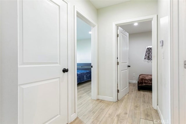 1411 Coolidge Ave, Pasadena, CA 91104 - hall with light wood-style flooring and baseboards