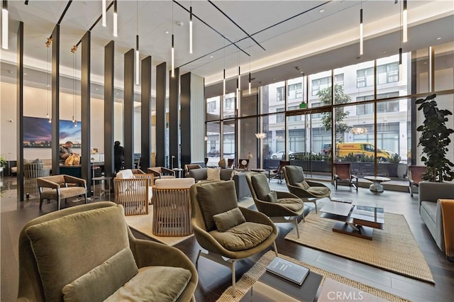 400 S Broadway Unit 2004, Los Angeles, CA 90013 - community lobby featuring a wall of windows