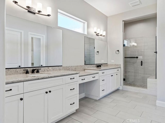 920 Trail View Pl, Nipomo, CA 93444 - bathroom with vanity and a shower stall
