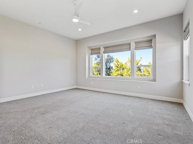 920 Trail View Pl, Nipomo, CA 93444 - unfurnished room with ceiling fan, carpet floors, baseboards, and recessed lighting