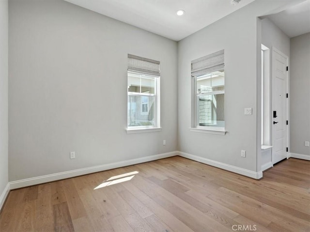 920 Trail View Pl, Nipomo, CA 93444 - empty room featuring light wood-type flooring, baseboards, and recessed lighting
