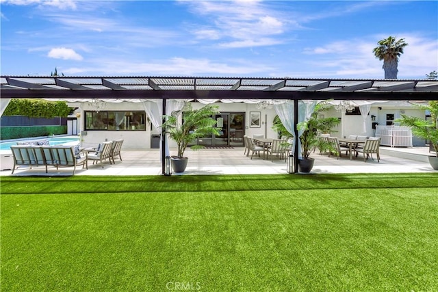 20139 Lake Canyon Dr, Walnut, CA 91789 - view of community with a pergola, a yard, a pool, and a patio