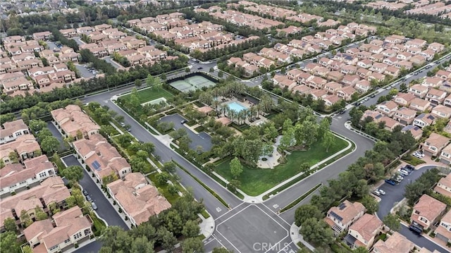 aerial view of property's location featuring nearby suburban area
