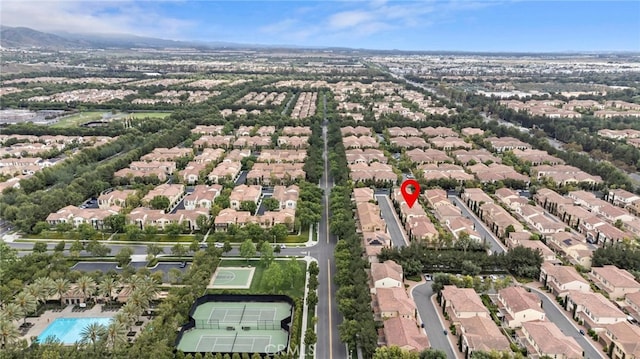 view of property location with nearby suburban area