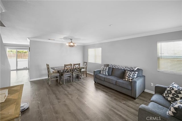 19883 San Juan Capistrano Ct, Riverside, CA 92508 - living room with crown molding and wood finished floors