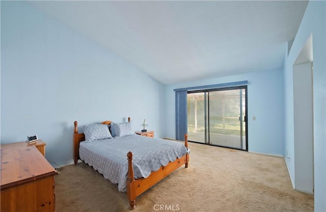 35823 48th St E, Palmdale, CA 93552 - carpeted bedroom with access to outside and vaulted ceiling