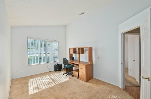 35823 48th St E, Palmdale, CA 93552 - office space with lofted ceiling and carpet flooring