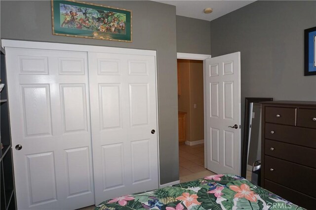 23618 Canyon Lake Dr N, Canyon Lake, CA 92587 - tiled bedroom with a closet