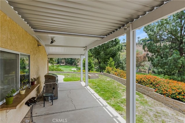 19628 Pine Valley Ave, Porter Ranch, CA 91326 - view of patio featuring a grill