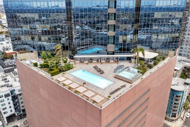 1100 Wilshire Blvd Unit 3005, Los Angeles, CA 90017 - view of urban area featuring a pool