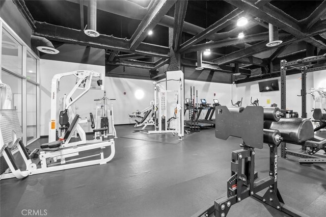 1100 Wilshire Blvd Unit 3005, Los Angeles, CA 90017 - view of exercise room