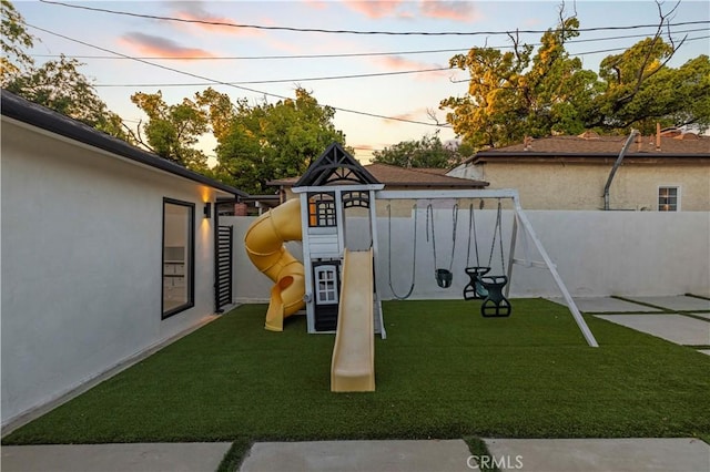 2048 W Kenneth Rd, Glendale, CA 91201 - playground at dusk featuring a playground