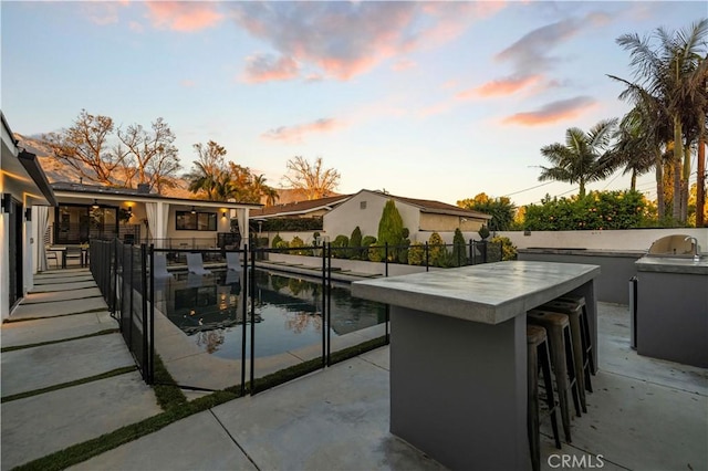 2048 W Kenneth Rd, Glendale, CA 91201 - view of patio with exterior kitchen