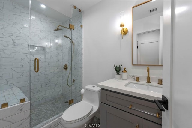 2048 W Kenneth Rd, Glendale, CA 91201 - full bath with a stall shower, toilet, and vanity