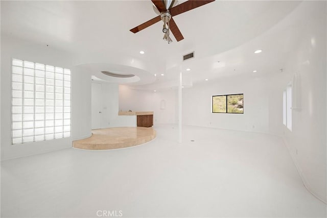 9314 Stevens Way, West Hills, CA 91304 - spare room with recessed lighting and a ceiling fan
