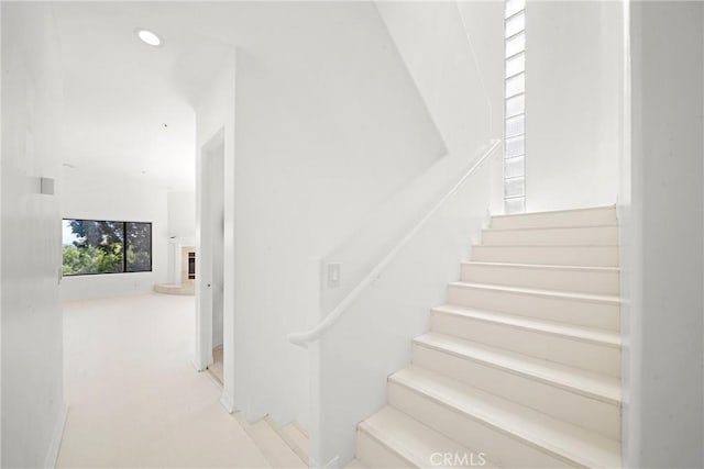 9314 Stevens Way, West Hills, CA 91304 - stairs with recessed lighting