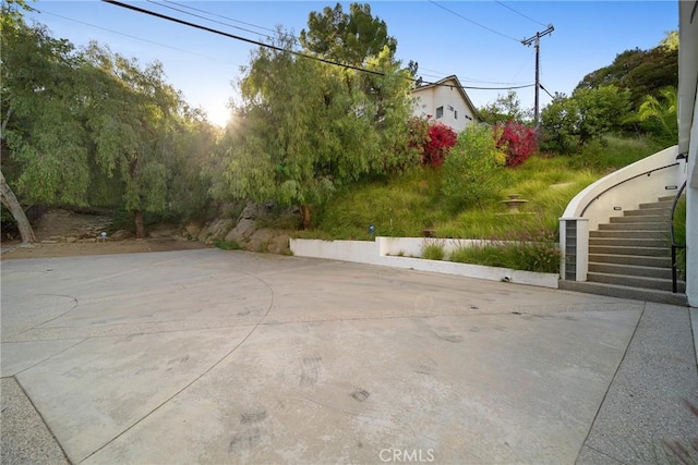 9314 Stevens Way, West Hills, CA 91304 - view of patio / terrace featuring stairway