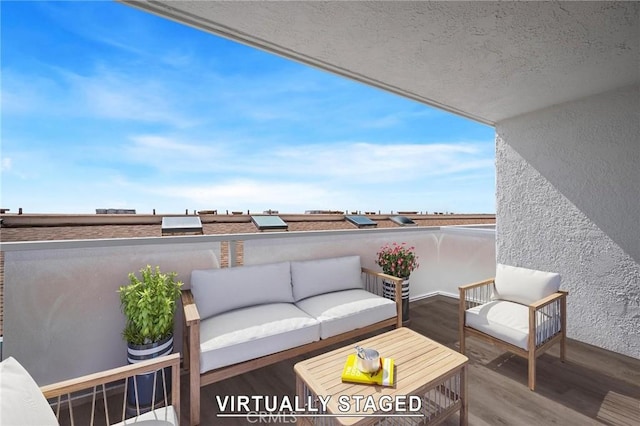 615 Esplanade Unit 509, Redondo Beach, CA 90277 - balcony featuring an outdoor living space