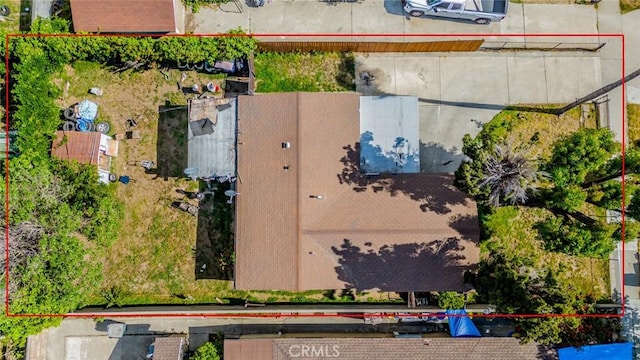 1544 S Pleasant Ave, Ontario, CA 91761 - aerial view of property's location featuring property parcel outlined